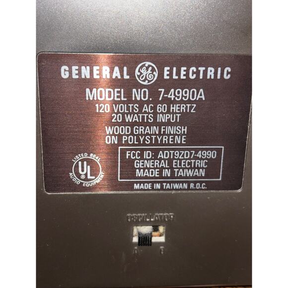 General Electric AM/FM Stereo Clock Radio Cassette Recorder – For Parts/Repair - Picture 15 of 15